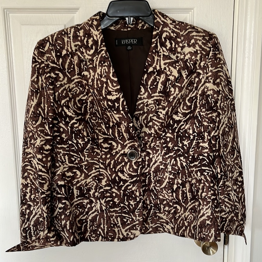 Stunning Kasper Three Piece Wide Leg Pants Suit. - Picture 6 of 8